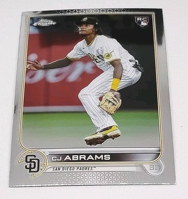 C.J. Abrams Rookie Card 2022 Topps Chrome Update Series #USC3 - Nats   Card