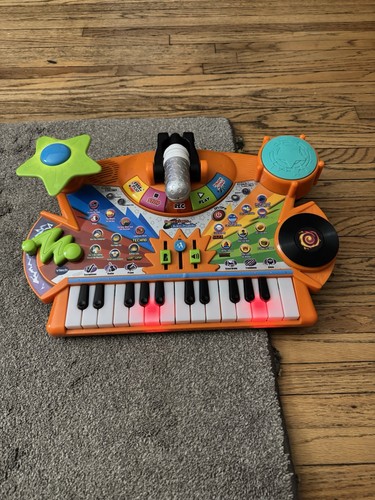 VTech Record and Learn KidiStudio Kids Toy V Tech Keyboard Orange Works Perfect