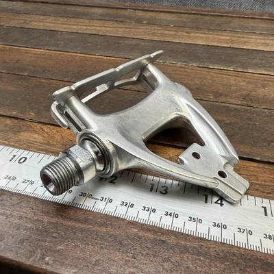 Vintage Campagnolo LEFT Road Bike Pedal 2-Bolt Clip 9/16 Single