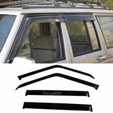 Fits 1984-2001 Jeep Cherokee Xj Bj Window Visors Vent Sun Rain Wind Guard 4pcs