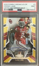 2020 Panini Chronicles Draft Picks Certified Ceedee Lamb Mirror Gold Auto RC/10