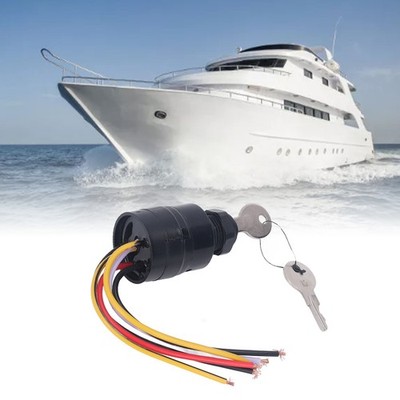 Ignition Key Switch 6 Wire Boat Base Push To Choke Starter For OUTBOARD MOTO SET