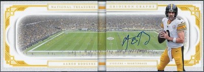 2025 Panini National Treasures Aaron Rodgers Gridiron Graphs Booklet /10