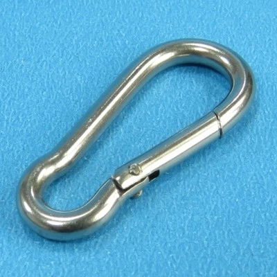 HÖRR EDELSTAHL Edelstahl Karabinerhaken 30x3 mm Drahtseil Rostfrei V4A Haken Verschluss Boot VA