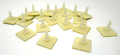 20 x Sticky PCB Spacer Adhesive Standoff 0.25'' Supporting Height Insulated White