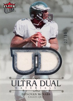 Fleer 2007 Ultra Donovan MCNABB #UDM-DM 23/60 Silver Dual Materials Relic Card