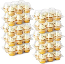 Cupcake Containers 6 Count, 40 Sets, Half Doz...