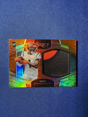 2021 Select Ja'Marr Chase /25 Rookie Tie-Dye Patch Bengals