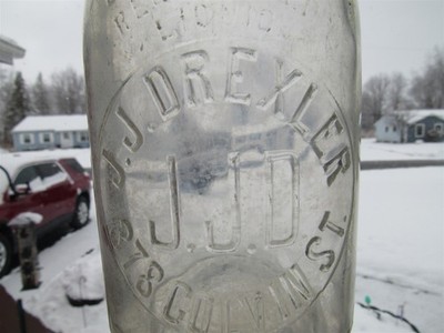 TREQ Milk Bottle John J Drexler Dairy 378 Colvin St Rochester NY MONROE COUNTY