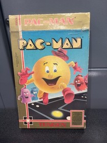 Pac Man Tengen (Nintendo NES) CIB Complete in Box w/Poster Black Cartridge Works
