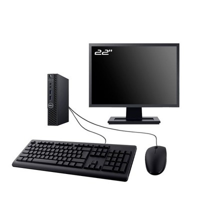 PC Dell Optiplex 3060 Micro Bildschirm 22 '' Intel I5-8400T RAM 16Go SSD 960Go