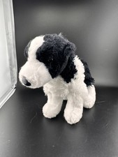 Douglas Border Collie Dog Stuffed Animal Black  White 2017 9  Plush Puppy