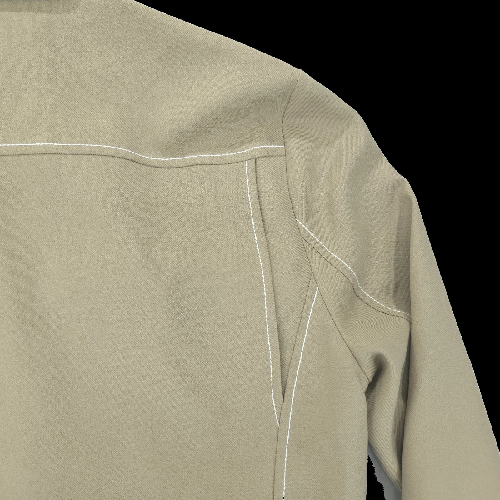 Maison Margiela Jacket Mens Large Khaki Zip Contrast Stitch Utility Made Italy - product detail image 16