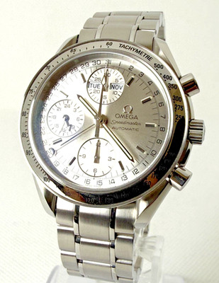 OMEGA Speedmaster Triple Date 3523.30 Automatic Chronograph Silver Dial