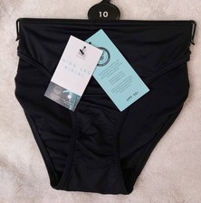 M&S - High Leg Bikini Bottoms - Size 10