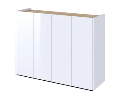 Kommode Easy EA-02 Wohnzimmerschrank 126x95x40 cm 4 türiger Highboard - Bild 1 von 4