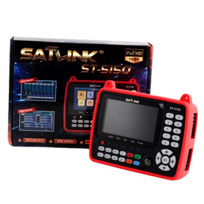 Original SATLINK ST-5150 DVB-S2/T2/C COMBO Satellite Finder Meter H.265 HEVC-4 