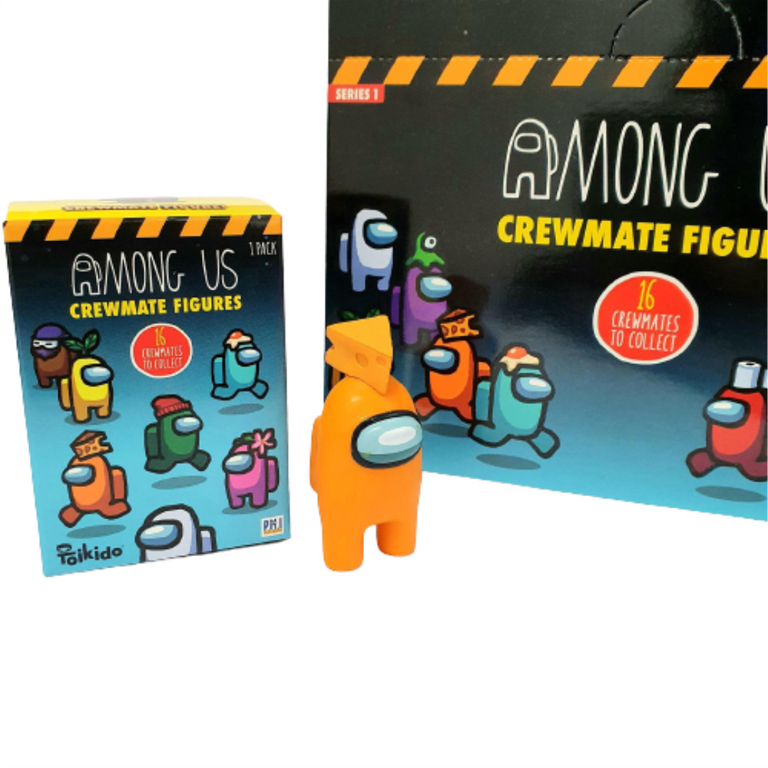  Among Us Action Figures Series 3 - Pack of 8 Collectible  Figurines - Official Among Us Toys for Boys & Girls - Collect All Crewmates  from The Among Us Video Game 