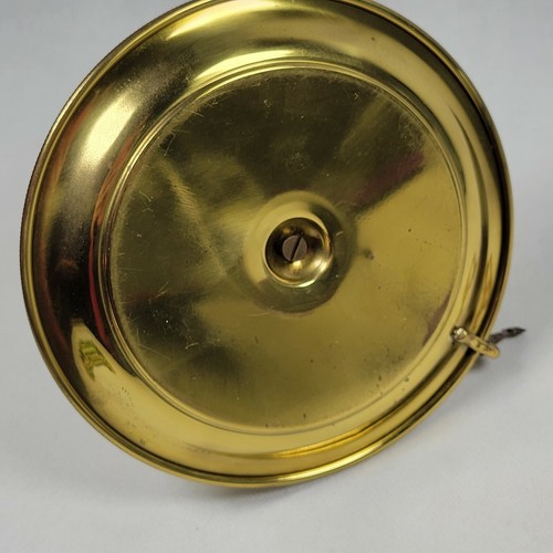 Brass Adjustable Candle Stick Holder Turn Key Saucer Style Made In Italy Vintage - Picture 8 of 11