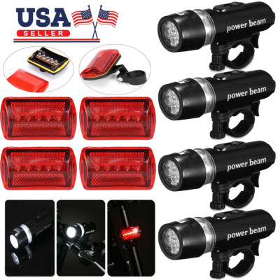 Utility 4X AA Water Resistence Battery Pack Case USB Cable For Bicycle Bike Lamp