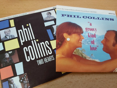Phil Collins  --  2 x Vinyl Single  --  Two Hearts  +  A Groovy Kind Of Love