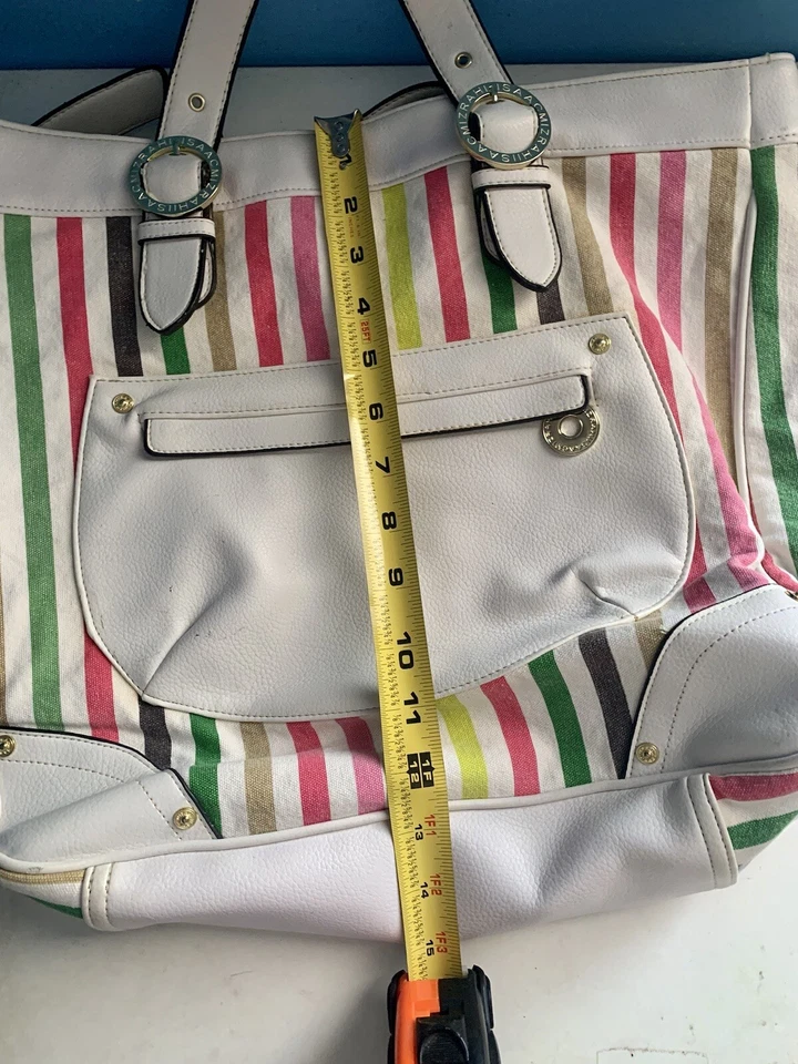 Bolso de Mano Isaac Mizrahi Colorido a Rayas Foto 3 de 4