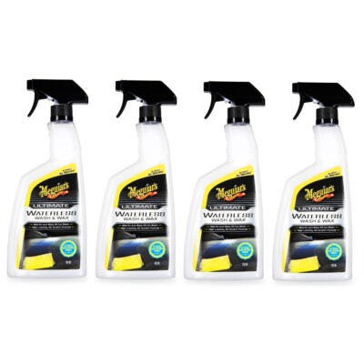 Meguiar's 4x G3626EU Ultimate Waterless Wash & Wax Trockenwäsche Autowachs 768ml