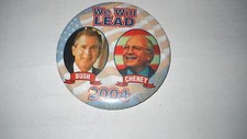  We will lead 2004- Bush-Cheney political pin- 3