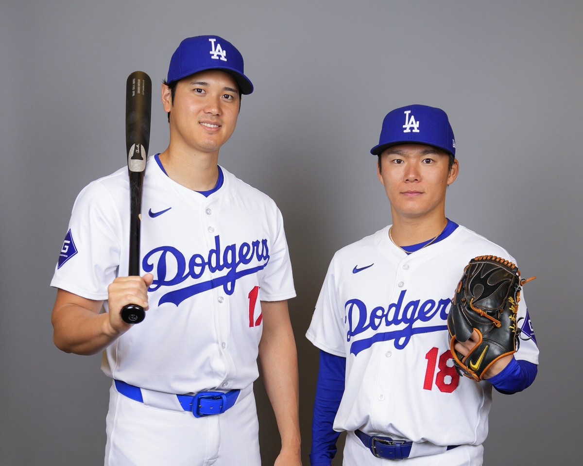 8x10 Photo SHOHEI OHTANI & YOSHINOBU YAMAMOTO Los Angeles Dodgers