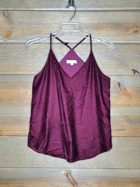maroon spaghetti strap top