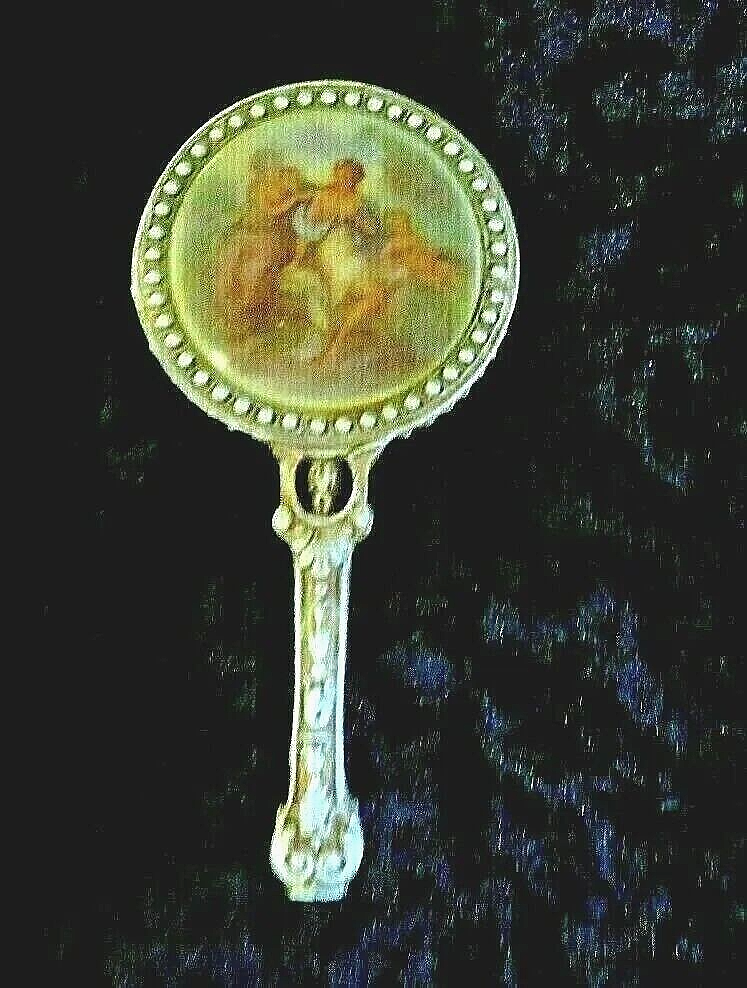 【絶版希少・ヴィンテージ】Florenza（フロレンザ）ミニハンドミラー 手鏡 FLORENZA VINTAGE MINIATURE HAND MIRROR WITH PAINTING SCENE | eBay
