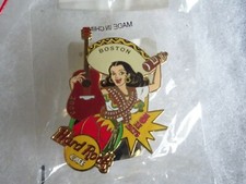 Hard Rock Cafe Pin Boston Cinco De Mayo 2003 Sombrero Girl