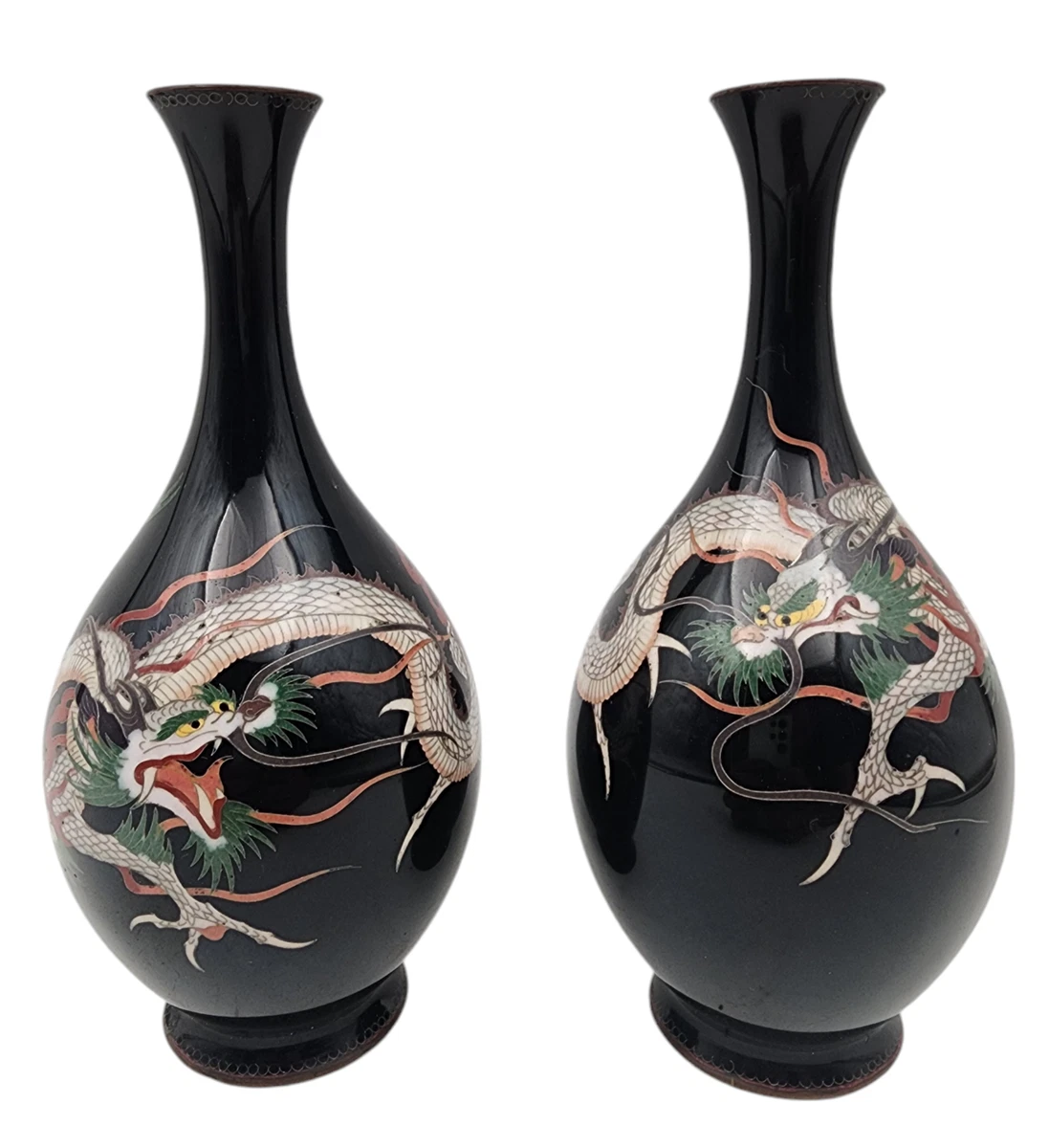 日本景泰蓝龙在日本古董花瓶| eBay