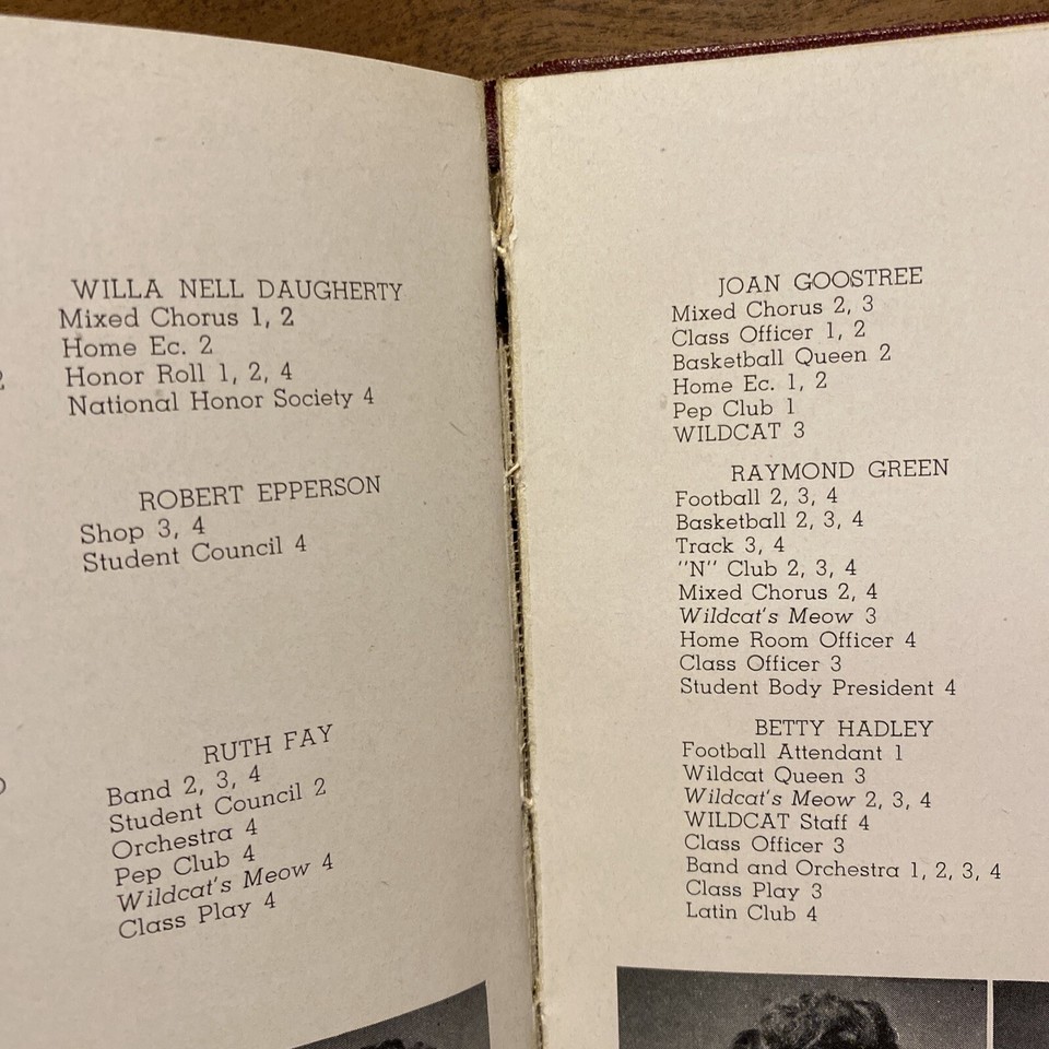 1947 Wildcat Neosho High School Yearbook Newton County Missouri eBay