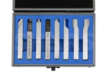 Shars 3/8" Shank 8 PCS Solid HSS Grooving Threading Turning Tool Bit Set New S{