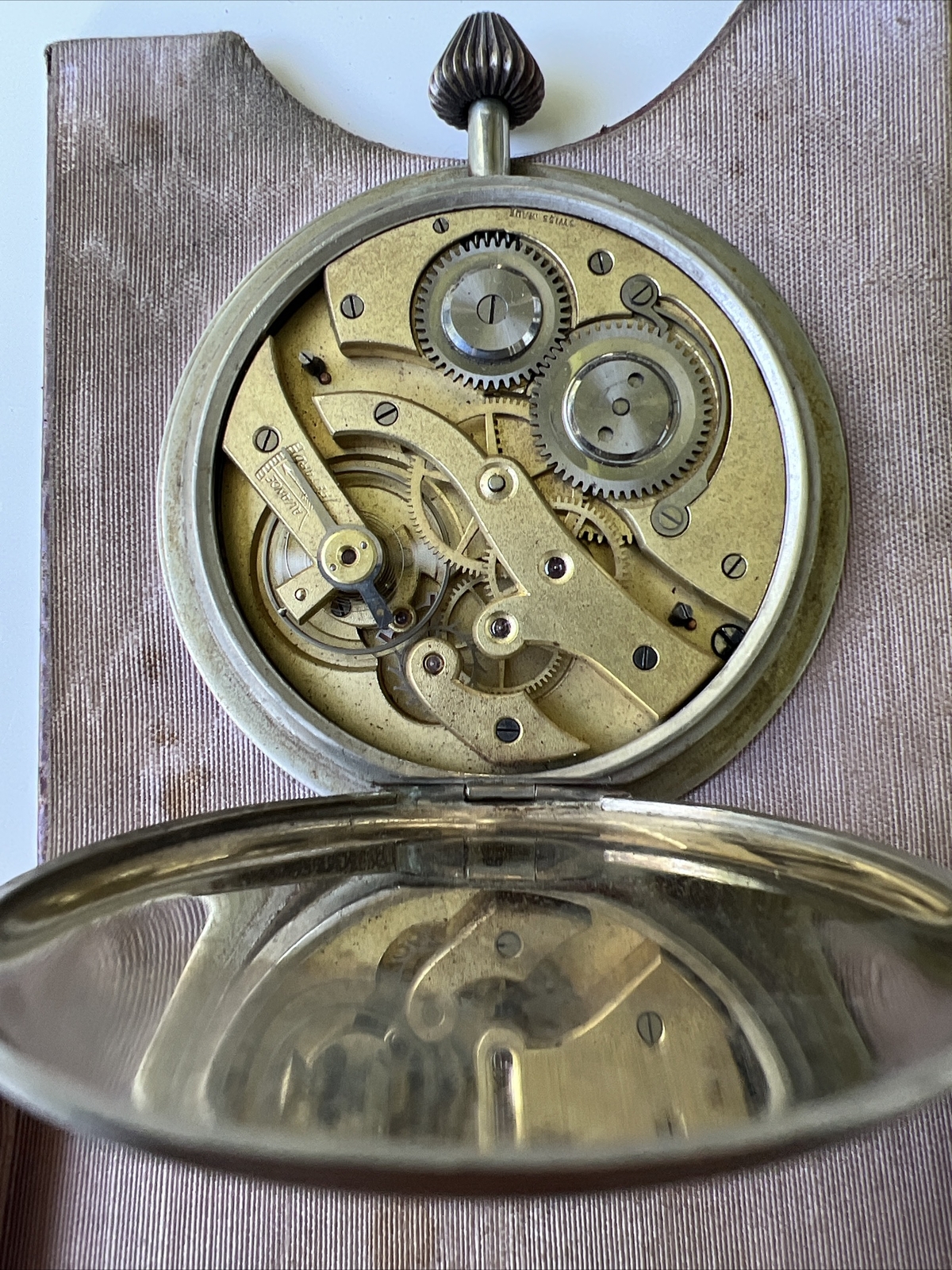 Antique travel clock table clock grandfather cloc… - image 16