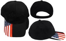 We The People Told You So Blackout USA Flag Bill Adjustable Embroidered Cap Hat