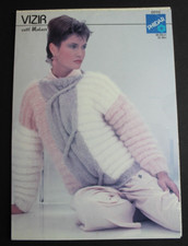 Vintage Phildar Women's 80s Pullover Knitting Pattern 32-36" Bust 5010 Mohair