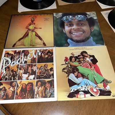 4 LP R&B lot Amii Stewart Knock on Wood + Pockets + First Choice + Vernon Burch
