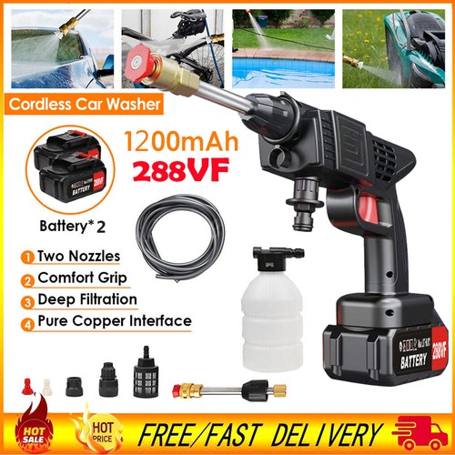High Pressure Car Washer Wireless Portable Car Wash Cleaner Machine Water Gun