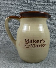 Maker’s Mark Bourbon Whiskey Distillery Barware Stoneware  Pottery Pitcher RARE