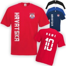 Kroatien Hrvatska T-Shirt Wunsch Name Nummer EM 2021 N Trikot Fanshirt Geschenk