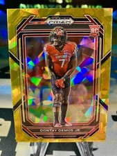 2023 Dontay Demus Jr. Panini Prizm Draft Picks Gold Ice Rookie Card #151. rookie card picture