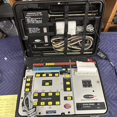 EES Enerac 3000 Portable Combustion Analyzer Gas Emissions Tester