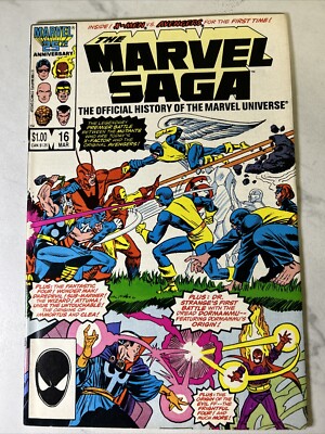 The Marvel Saga #16 (1986 Marvel Comics) Great X-Men Vs Avengers