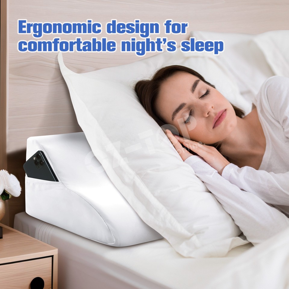 Wedge Pillow Gap Filler Back Neck Headboard Cushion Body Foam Support