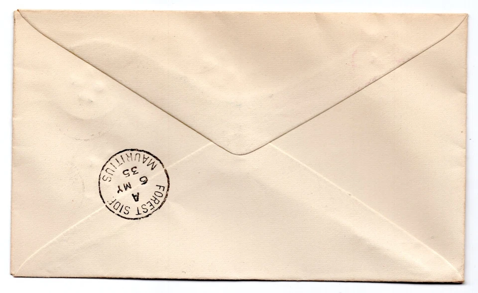 MAURITIUS 1935 SILVER JUBILEE SET ON FDC DATED “MAURITIUS 6 MAY 1935" RARE V-F - Image 2 of 2