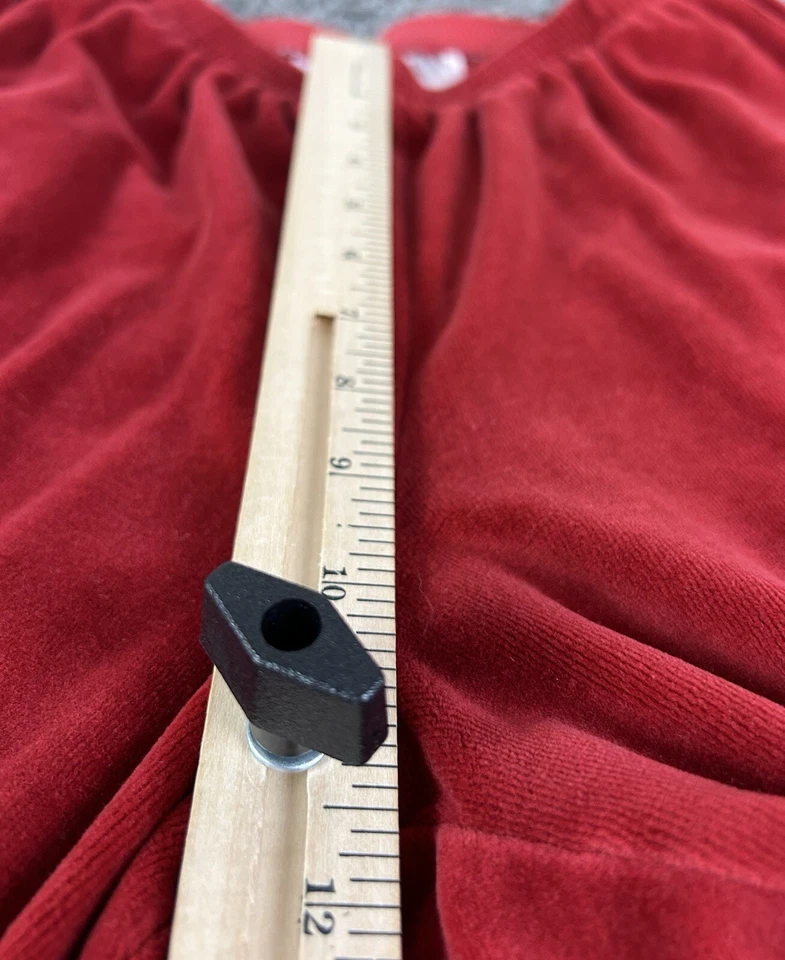 Alfred Dunner Velour Pants Womens 8 Rust Color Pull-On Elastic Waist Pockets - Image 4 of 4