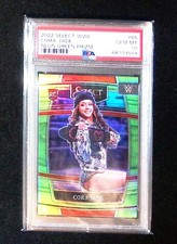 2022 Select WWE Cora Jade Neon Green Prizm #31/49 PSA 10 Gem Mint
