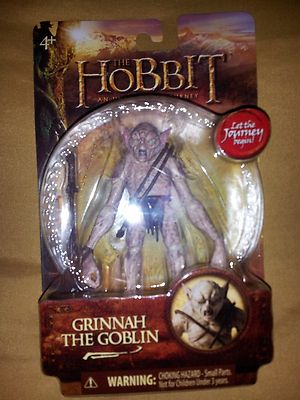 The Bridge Direct LOTR The Hobbit Figure Grinnah The Goblin 3.75'' pls read info